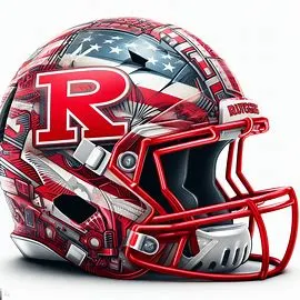 Rutgers Scarlet Knights Patriotic Concept Helmet