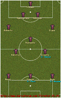 how barca will line up against valensia