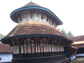 Sanctum sanctorum of Kandiyoor Shiva Temple