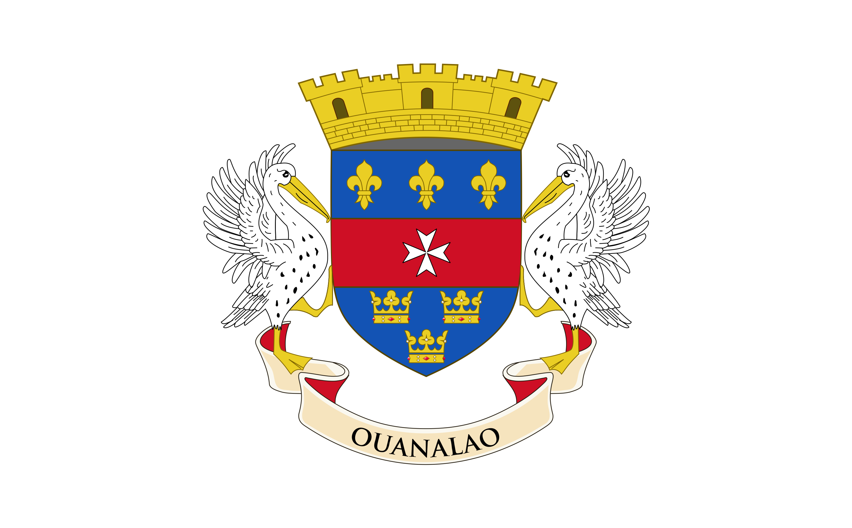 Bendera Saint-Barthélemy (Flag and coat of arms of Saint Barthélemy ...