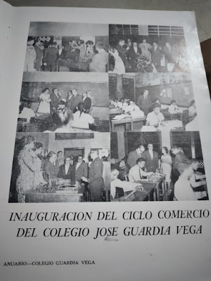 Inauguración del Ciclo Comercial del Colegio José Guardia Vega en 1962