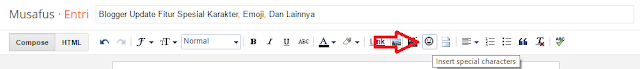 Fitur Spesial Karakter Di Blogger