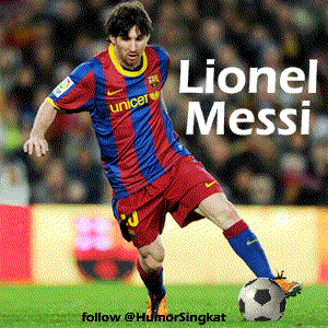  Gambar  Animasi Lionel Messi  FC Barcelona DP BBM Messi  