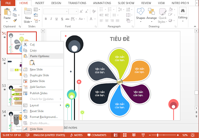 Ẩn slide khi thuyết trình bằng powerpoint