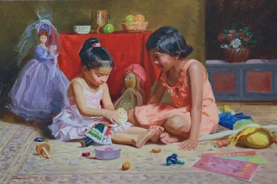 Dolls painting Sanjay Shelar