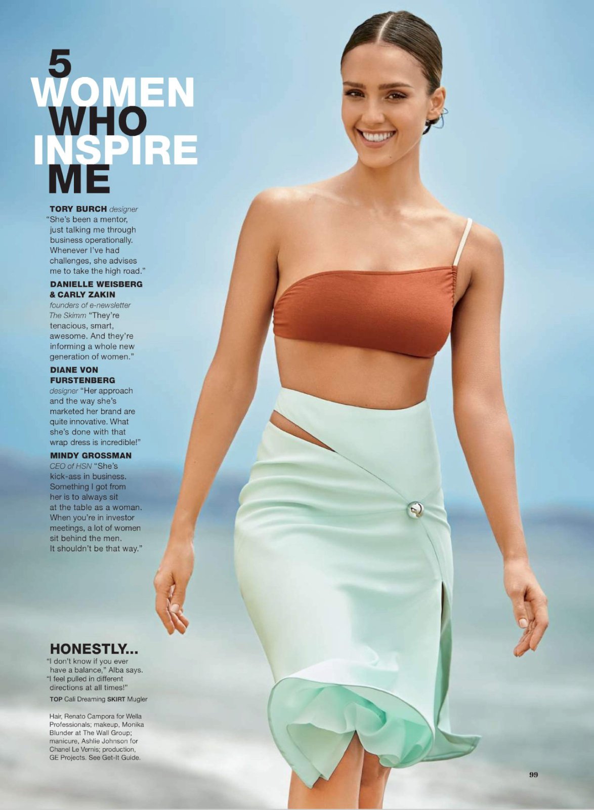 Jessica Alba sexy body in SELF Magazine October 2015