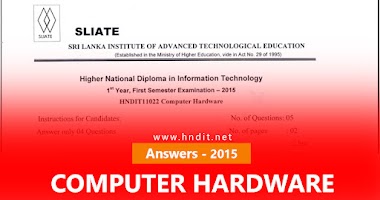 Answers | 2015 - Past Paper | Computer Hardware