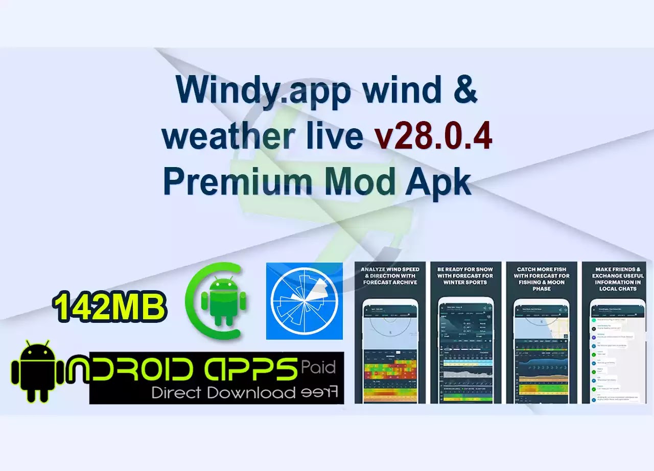 Windy.app wind & weather live v28.0.4 Premium Mod Apk 