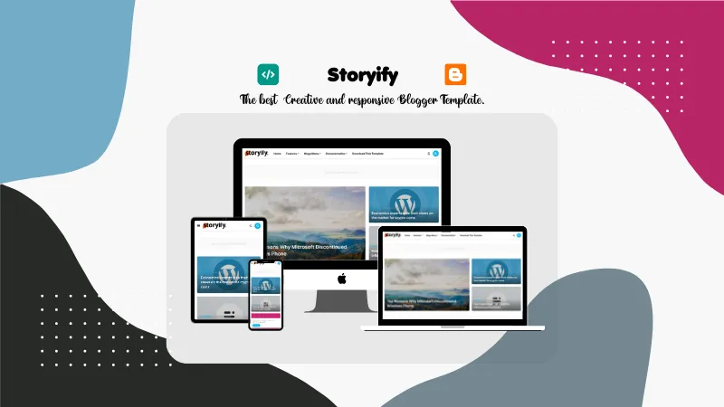 Storyify blogger template