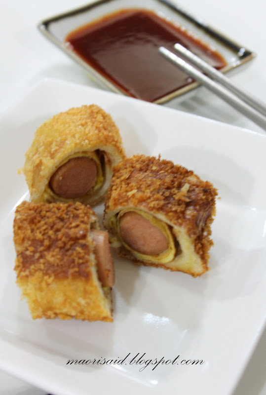 Mori's Kitchen: Roti Gulung dengan Sausage