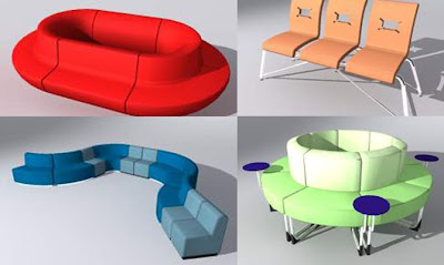European Modern Sofa Furniture Designs 3D Models Download
