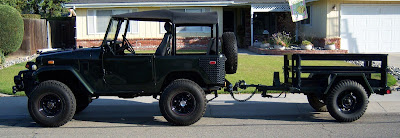 1974 FJ40 and 1969? M116 Trailer