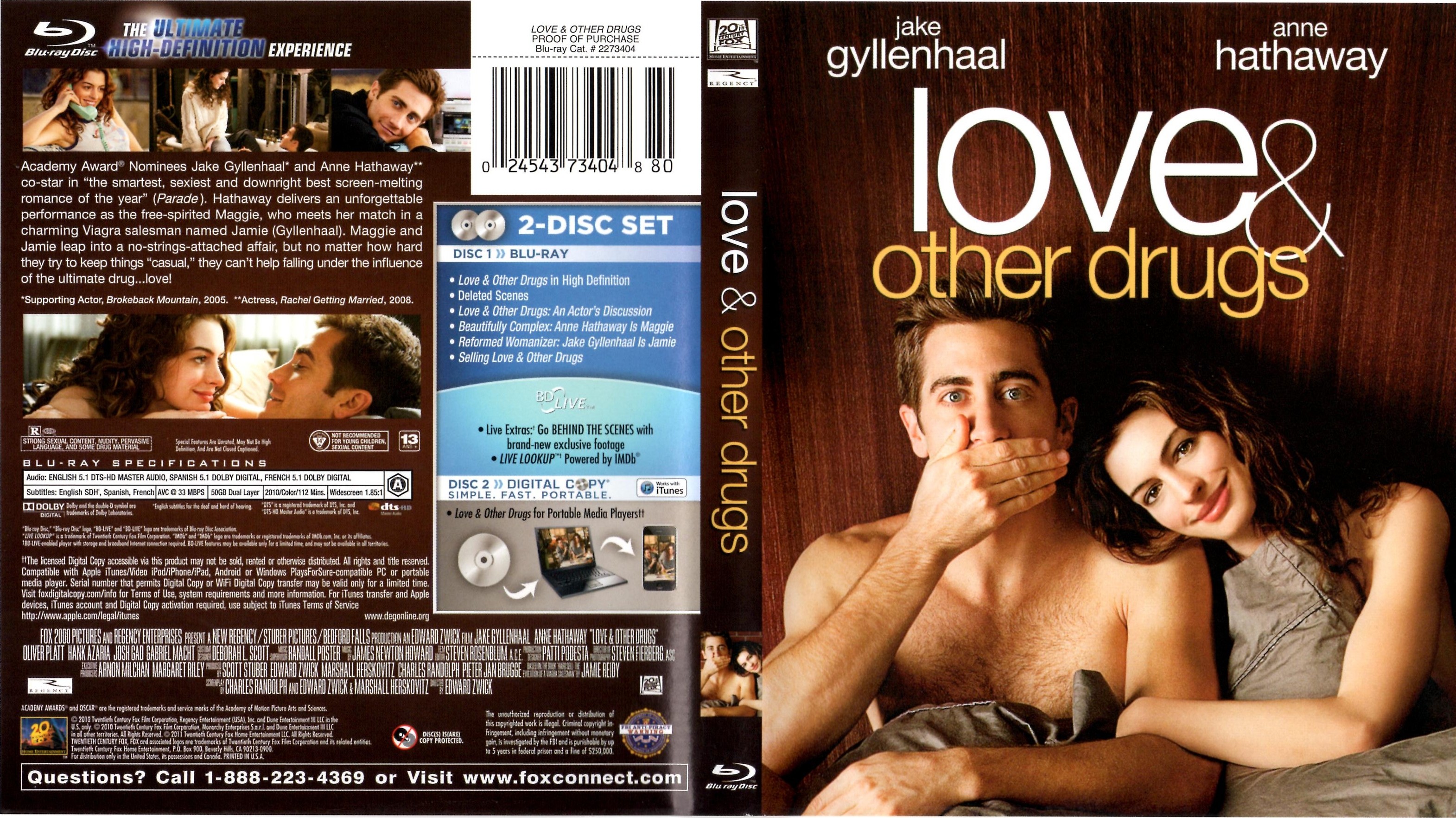 Love & Other Drugs Bluray Cover | Cover Addict - Free DVD ...