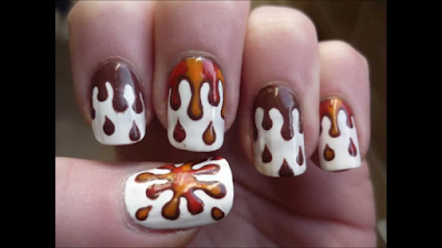 Chocolate nail art design