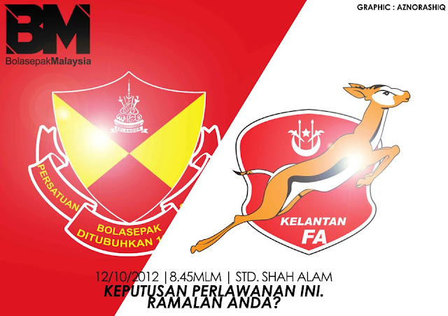 Keputusan Selangor vs Kelantan Separuh Akhir Kedua 12 Oktober 2012