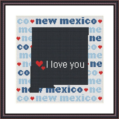 New Mexico cross stitch pattern - Tango Stitch