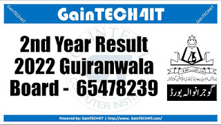 2nd year result 2022 gujranwala board - GainTECH4IT 65478239