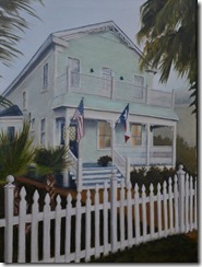Galveston Historic Home 2017, Photo to Painting