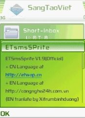 ETsmsSPRITE v1.9 S60v3 S60v5 S^3 SymbianOS 9.x UnSigned English by Xitrumbinhduong