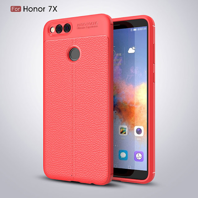 Ốp lưng da Huawei Honor 7x silicone phủ da 