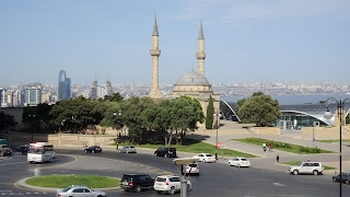 This mosque is right beside the flame tower