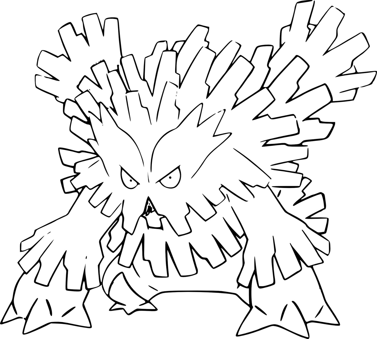 Pokemon Abomasnow Coloring Pages Collection - Free Pokemon Coloring Pages