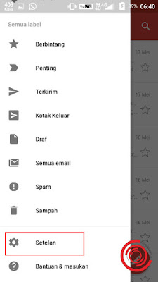 2. Kemudian pilih Setelan
