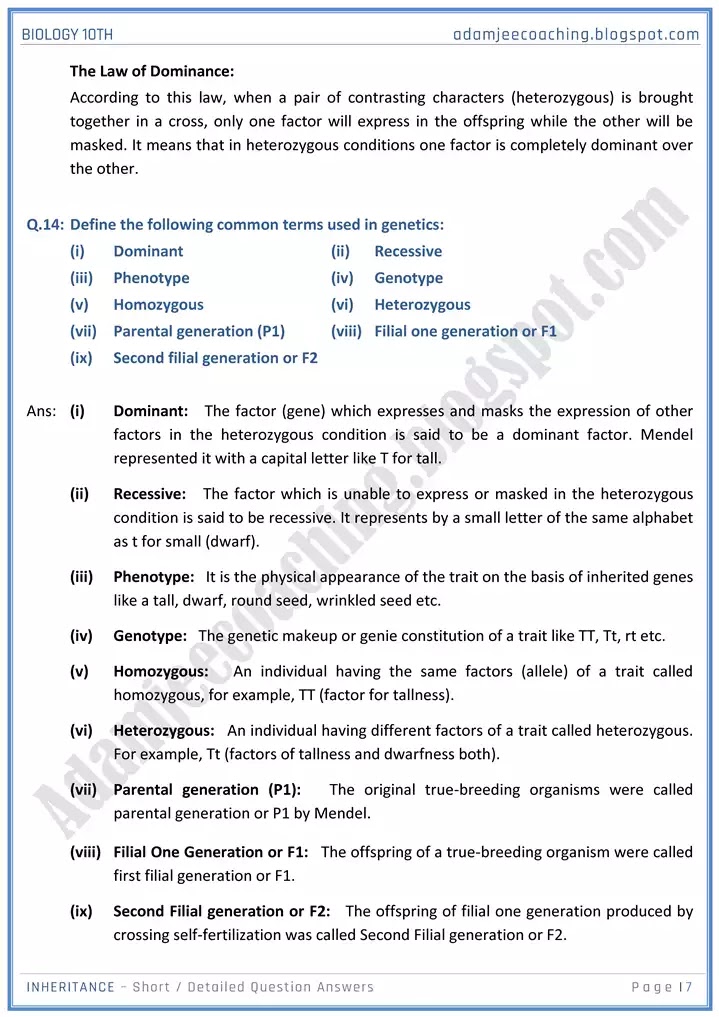 inheritance-short-and-detailed-answer-questions-biology-10th