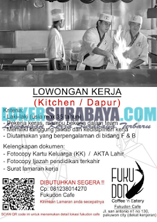 Loker Surabaya Terbaru di Fukudon Cafe Juni 2019