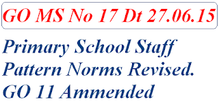 Revised Rationalisation Norms for Primary schools in Telangana