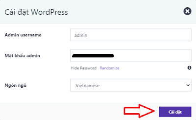 Cài đặt wordpress trên 000webhost