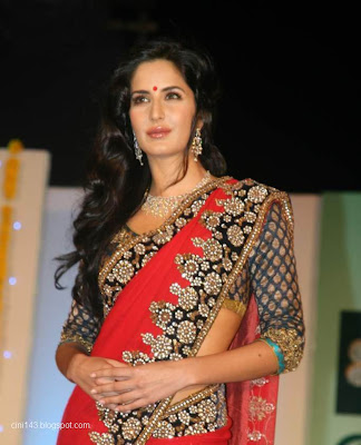 katrina kaif sizzling photos in red saree