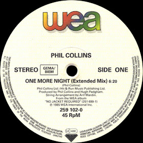 One More Night (Extended Mix) - Phil Collins - http://80smusicremixes.blogspot.co.uk