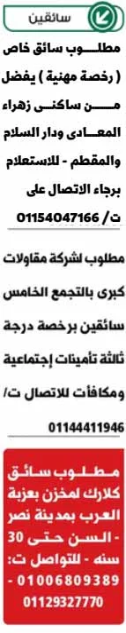 وظائف الوسيط القاهرة والجيزة الجمعة 14-4-2023 لكل المؤهلات والتخصصات بمصر والخارج