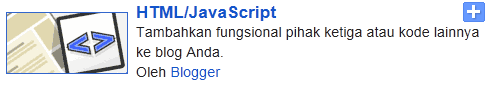 widget html pada cara memasang widget di blog