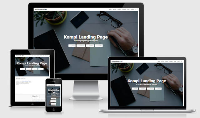 Kompi Landing Blogger Template