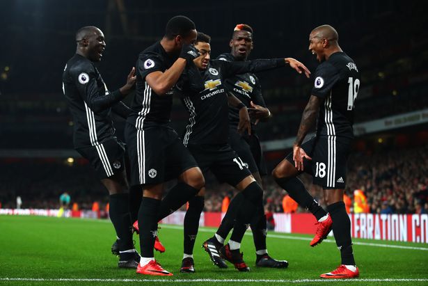 Manchester United beat Arsenal in the last game
