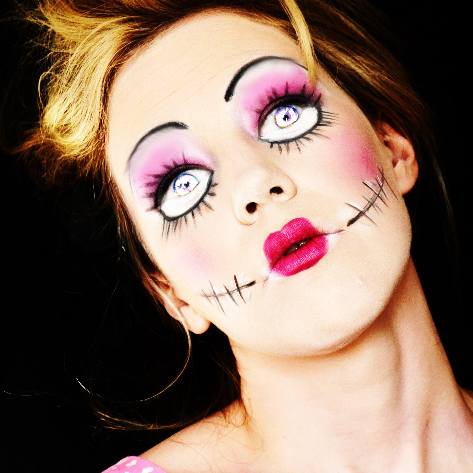  Makeup  by Louisa Halloween  Doll  Make up 