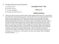 Kunci Jawaban Post Test PPG 2017 Lengkap