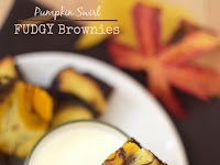 Pumpkin Swirl Fudgy Brownies