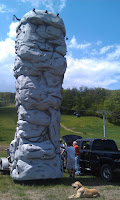 Gore's climbing wall arrives, May 17.  Photo courtesy of Gore Mountain