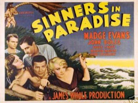 Sinners in Paradise Vintage Film Poster Featuring Madge Evans, John Boles, with Bruce Cabot