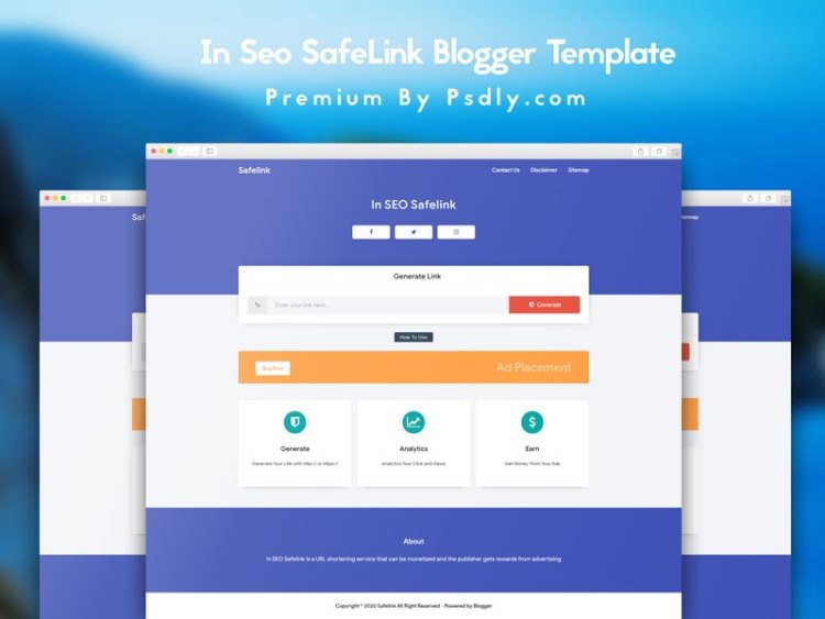 Safelink Pro Responsive Blogger Template Premium Free