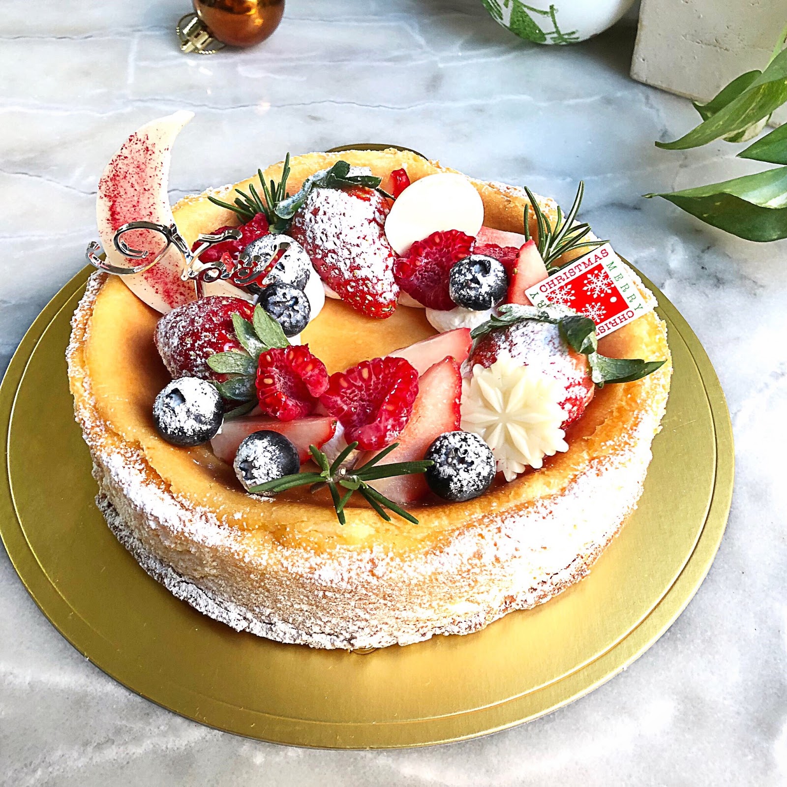 お酒の飲めるパティスリー Room A のブログ クリスマスベイクドチーズケーキ お酒の飲めるパティスリー Room A のブログ クリスマスベイクドチーズケーキ