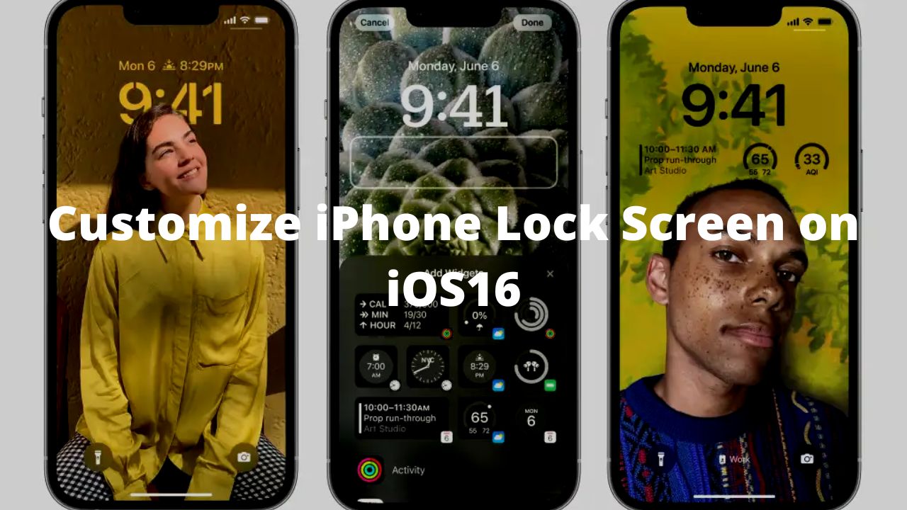 Customize iPhone Lock Screen on iOS16
