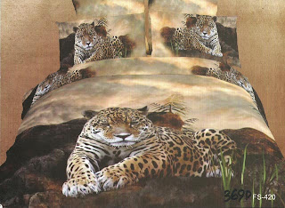 Sprei 3 Dimensi Motif Macan tutul