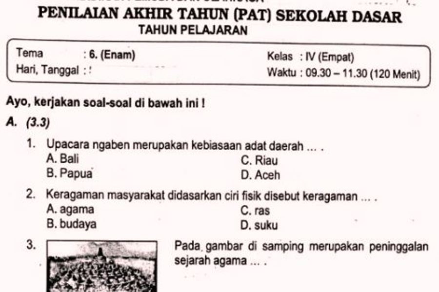 Soal Penilaian Akhir Tahun Pat Pas Kelas  Soal Pat Ips Kelas 8 Semester 2 Kurikulum 2013