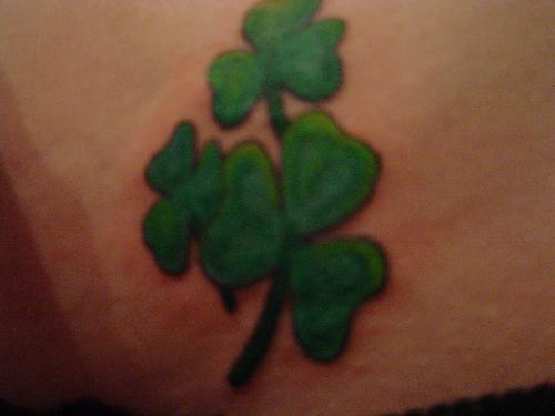 Celtic tattoos of a shamrock have been a popular tattoo over the years and 