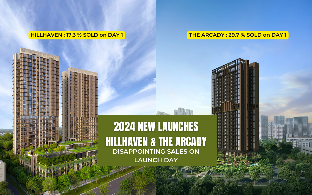 The Arcady and Hillhaven 2024 Property Launch : Low sale on Launch day