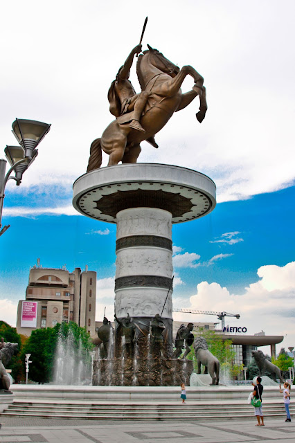 Alexander the Great Statue Skopje Macedonia, Things to see in Macedonia,